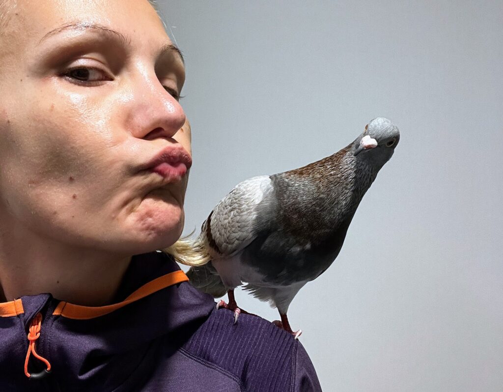 Me and my pigeon